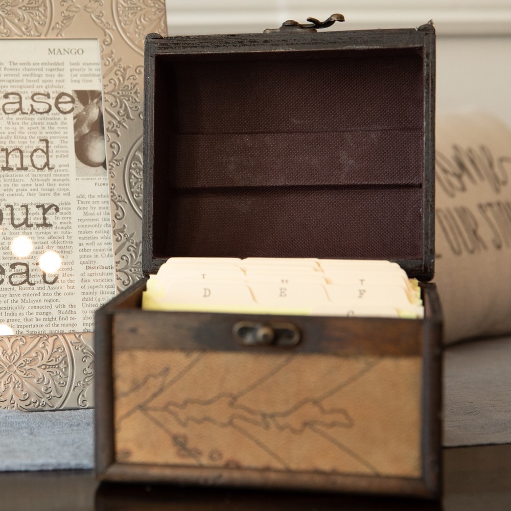Map Trinket Box *Wedding Decor!